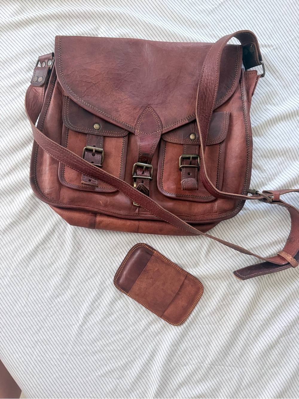 Komal’s Passion Leather Messenger Bag